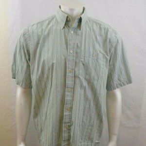 Cotton Reel Green Cotton Striped Short Sleeve
